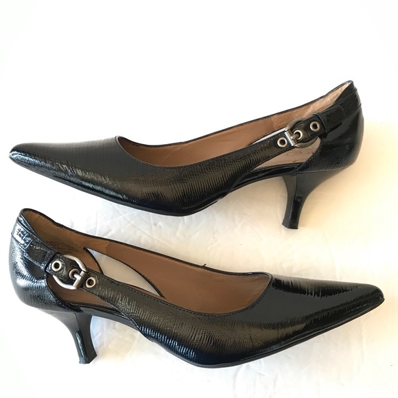 Circa Joan & David Luxe 9 leather Heels Reptile - Picture 3 of 8